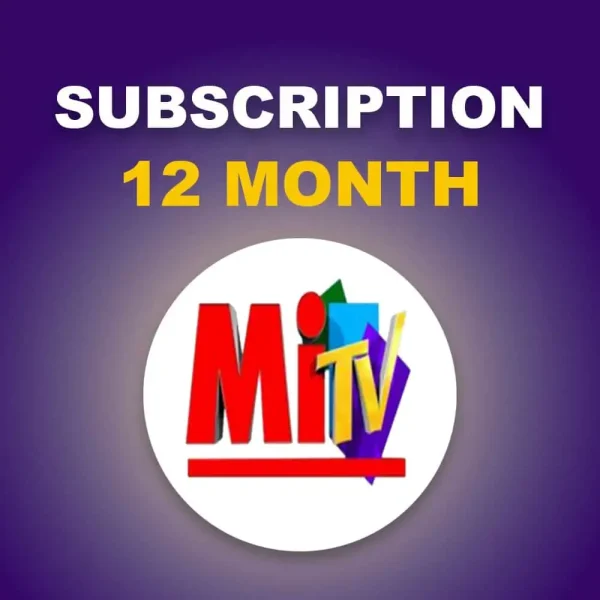 MI TV IPTV CODE 12 Months subscription