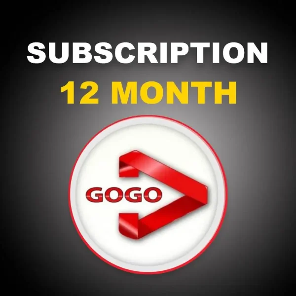 GOGO IPTV CODE 12 Months subscription