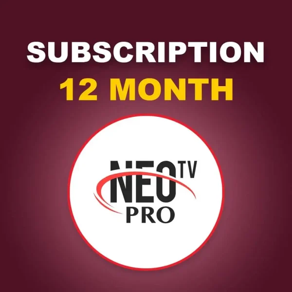 NEO TV PRO 12 Months IPTV Subscription