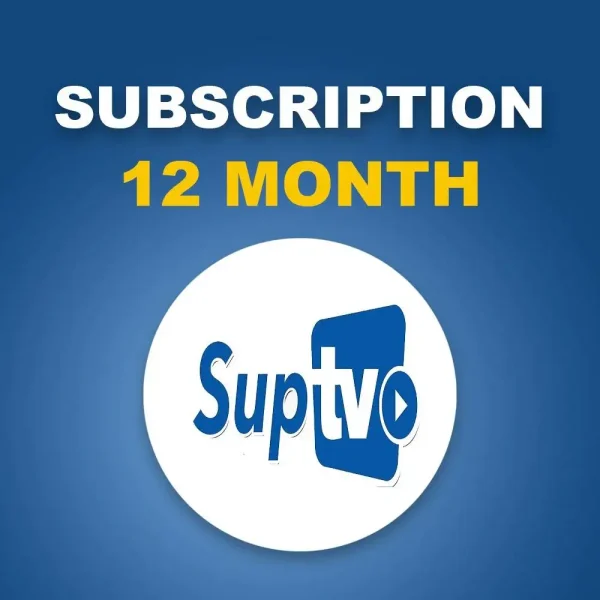 SUPTV IPTV CODE 12 Months subscription